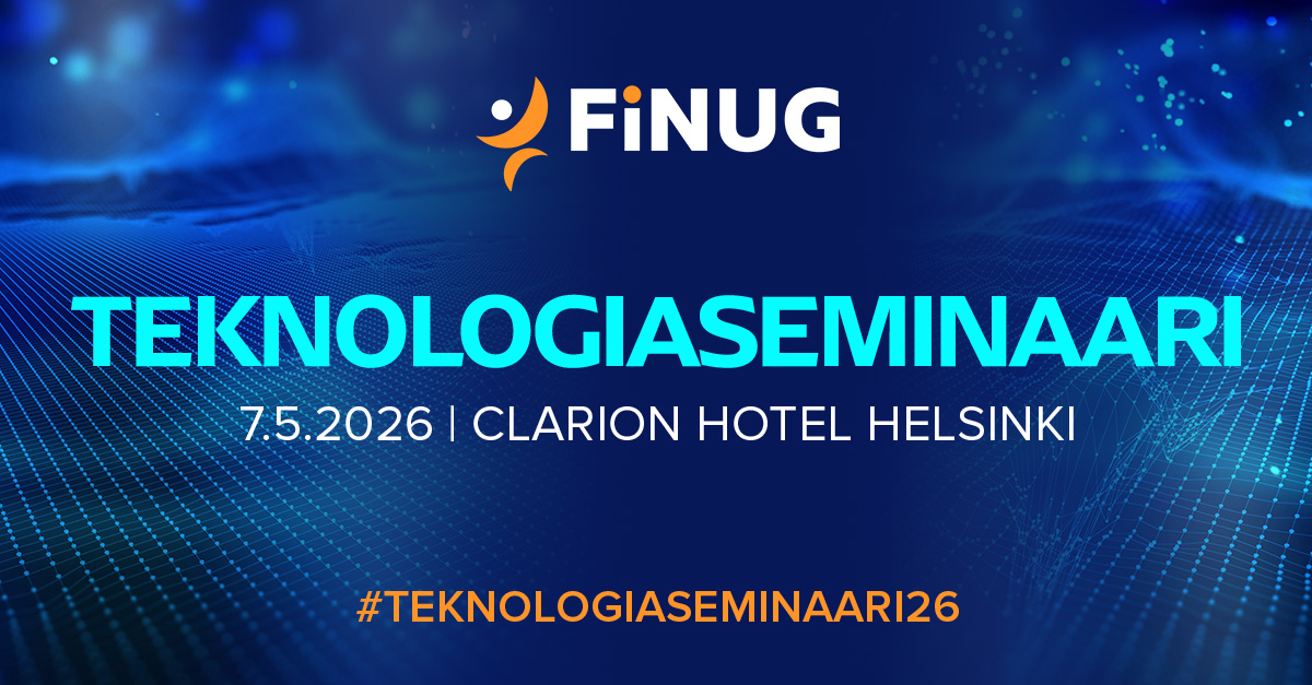 SAP Finug Teknologiaseminaari 7.5.2026 SAP Finug Teknologiaseminaari 7.5.2026